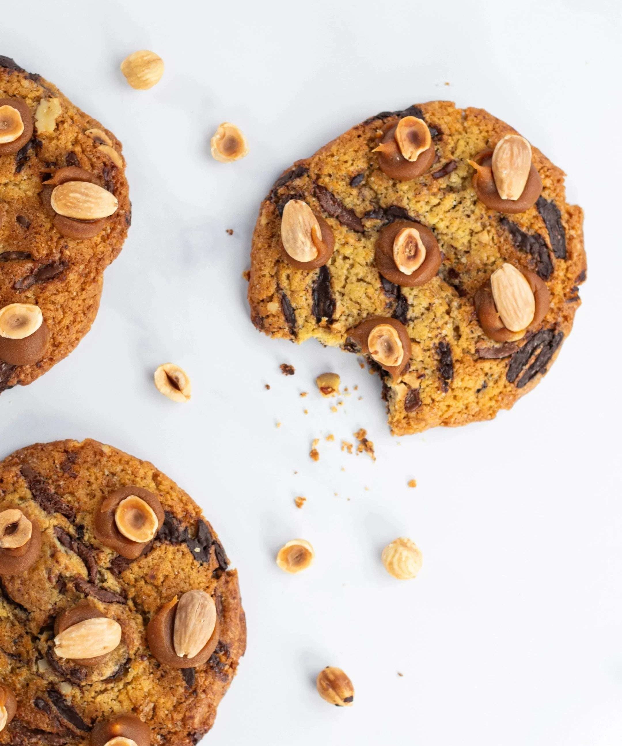 Cookies gourmands Maison Vatelier aux pépites de chocolat et noisettes entières