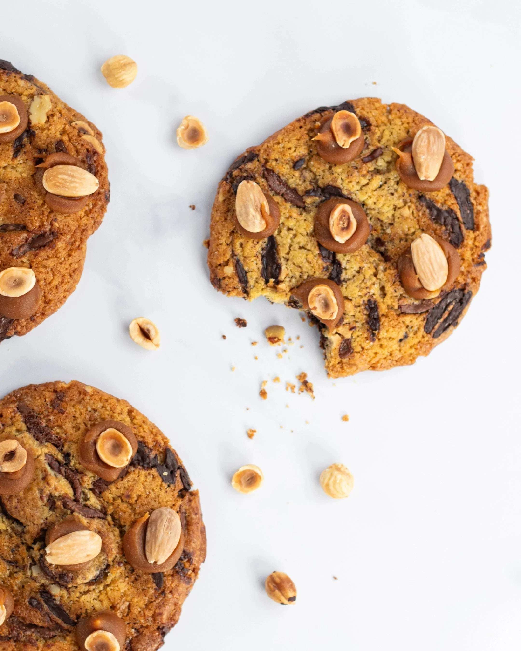 Cookies gourmands Maison Vatelier aux pépites de chocolat et noisettes entières