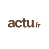 Logo du site d'actualités actu.fr sur fond gris bleu.