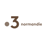 Logo de France 3 Normandie sur fond noir
