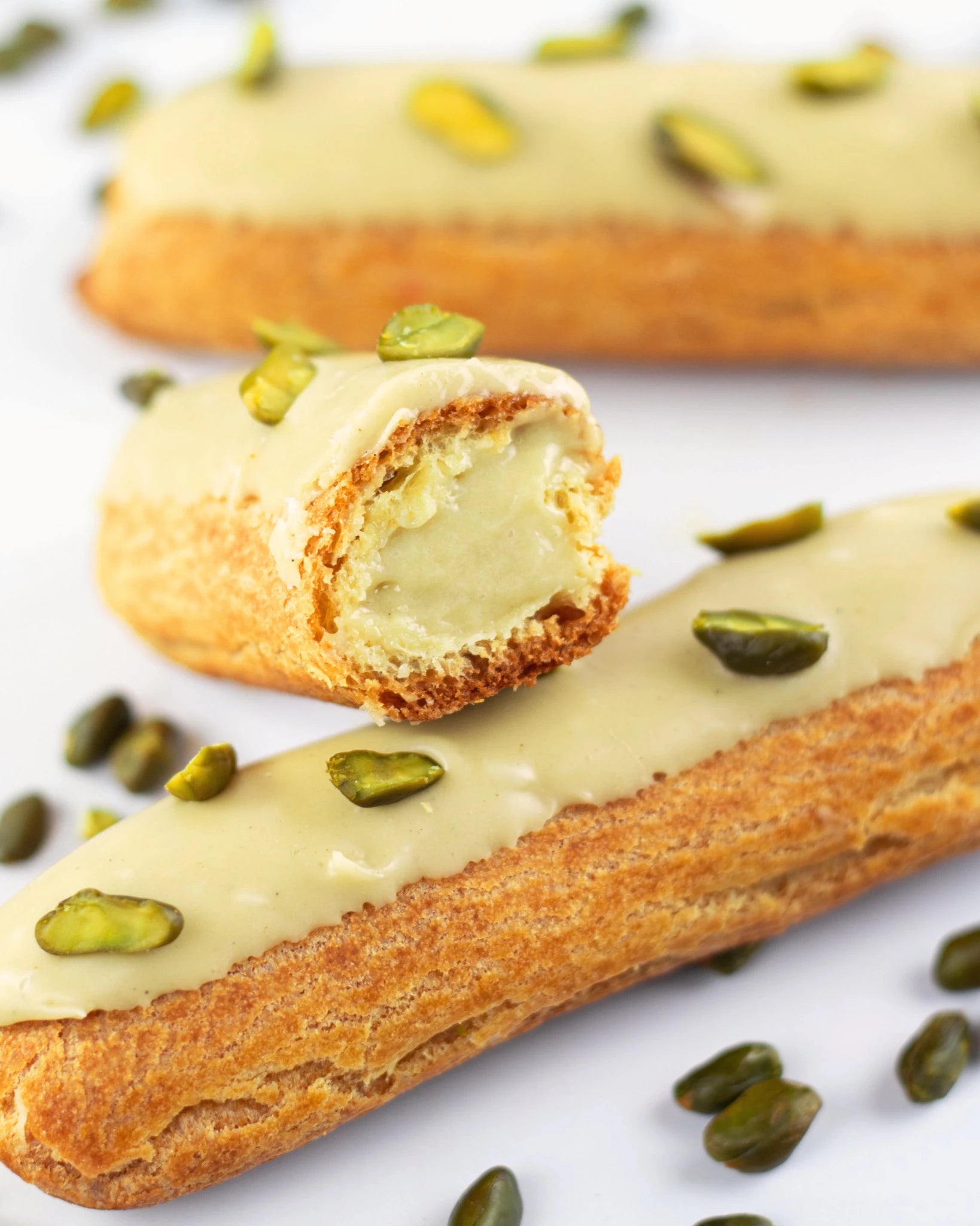 Eclair Pistache - Maison Vatelier